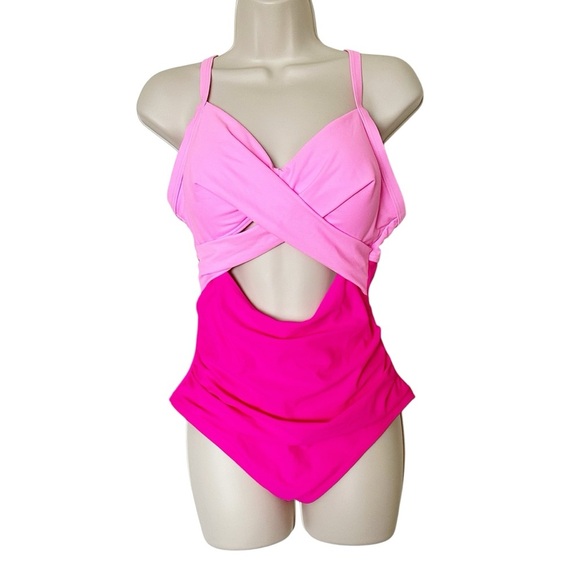 Eomenie One Piece Swimsuit Pink Size M - Picture 3 of 8